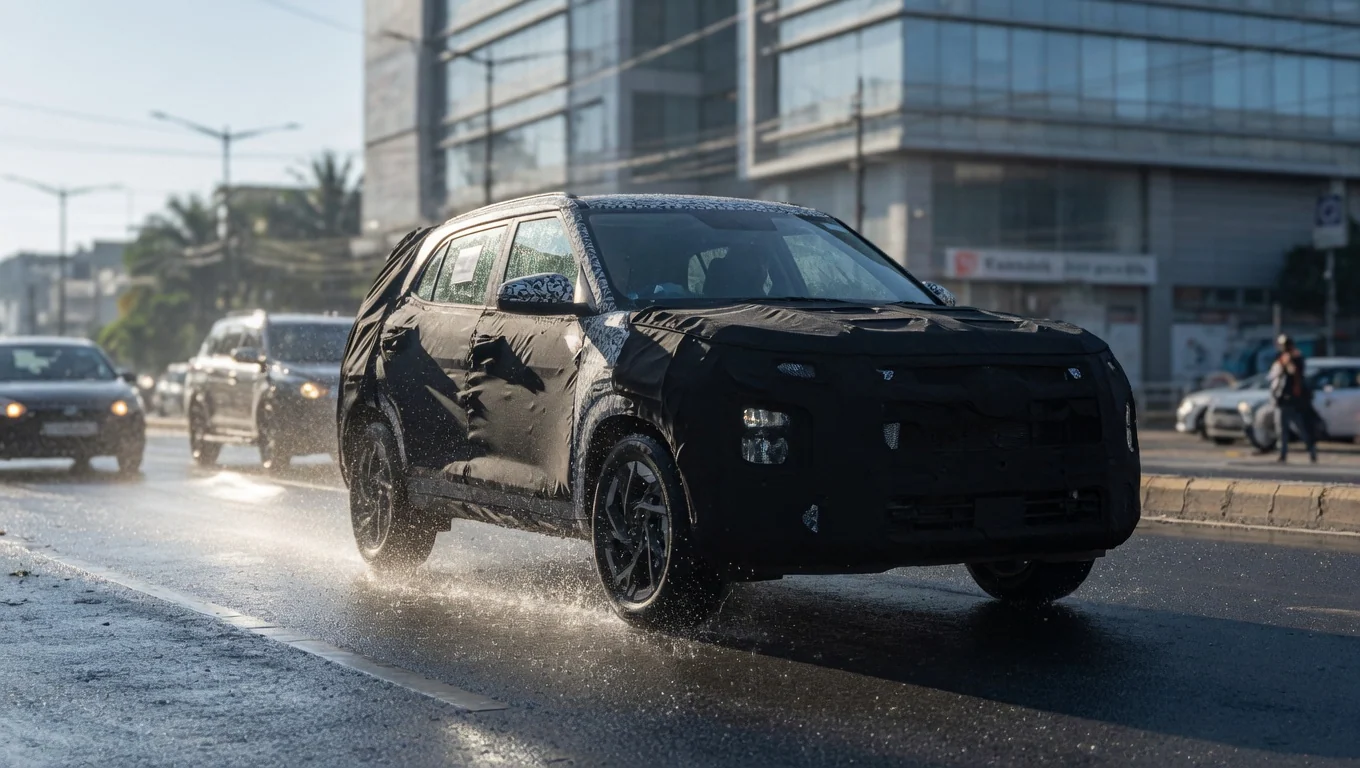Hyundai Creta следующего поколения стала заметно крупнее на фото