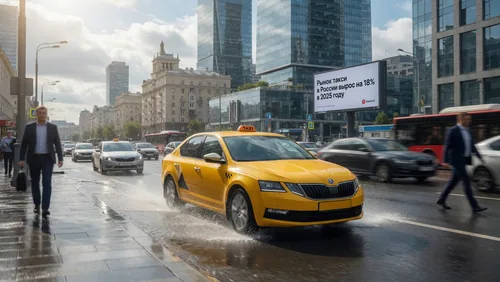 Рынок такси в России вырос на 18% в 2025 году