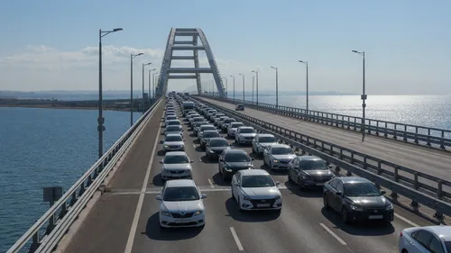 Очередь у Крымского моста сократилась до 298 автомобилей