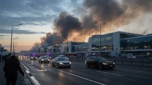 В Москве частично открыли проезд к ТК «Садовод» после утреннего пожара