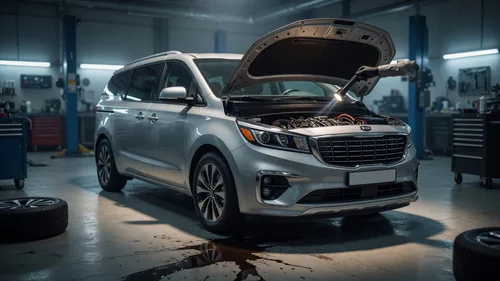 Kia Carnival Артема Карокозяна вышел из строя после заправки