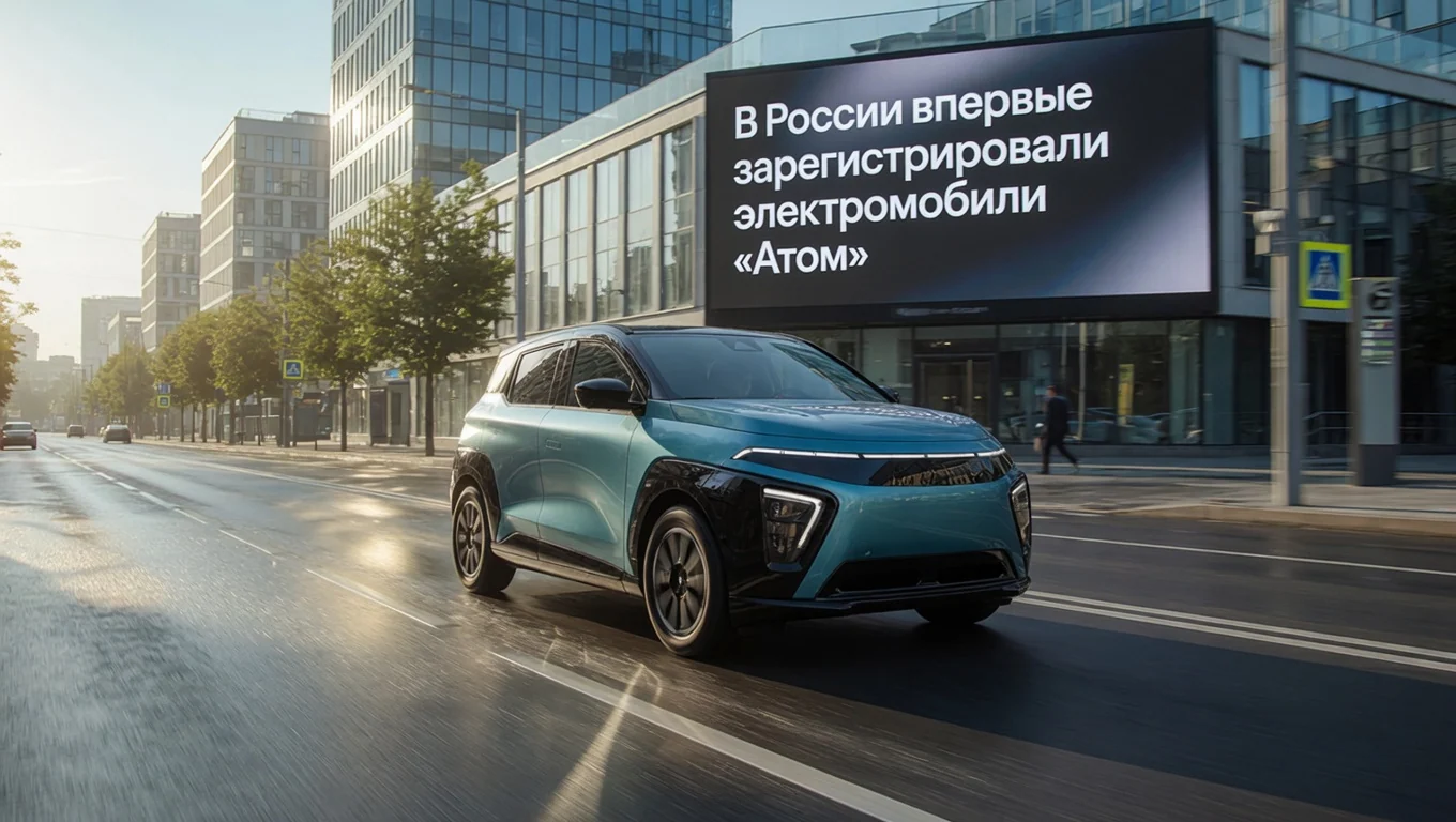 В России впервые зарегистрировали электромобили «Атом»
