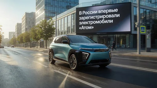 В России впервые зарегистрировали электромобили «Атом»
