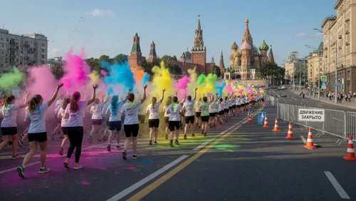 Центр Москвы перекроют 7 июня из-за «Красочного забега»