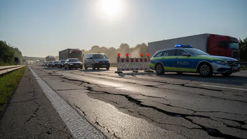 Жара повредила автобаны Германии: на трассах ввели перекрытия