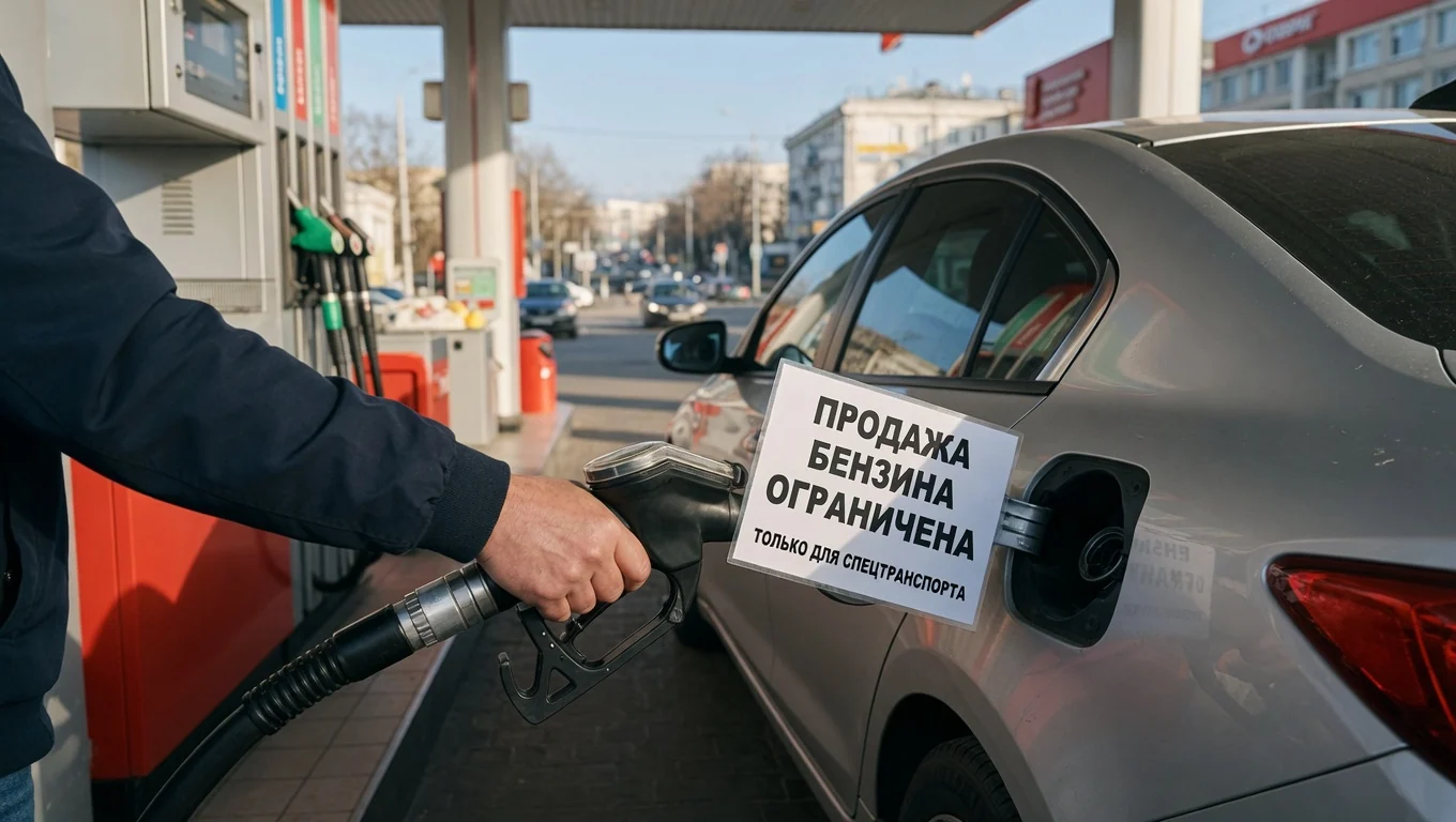В Севастополе временно ограничили продажу бензина для жителей