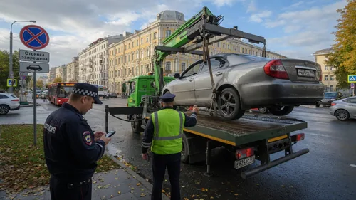В Москве арестовали автомобили трех должников по штрафам за парковку