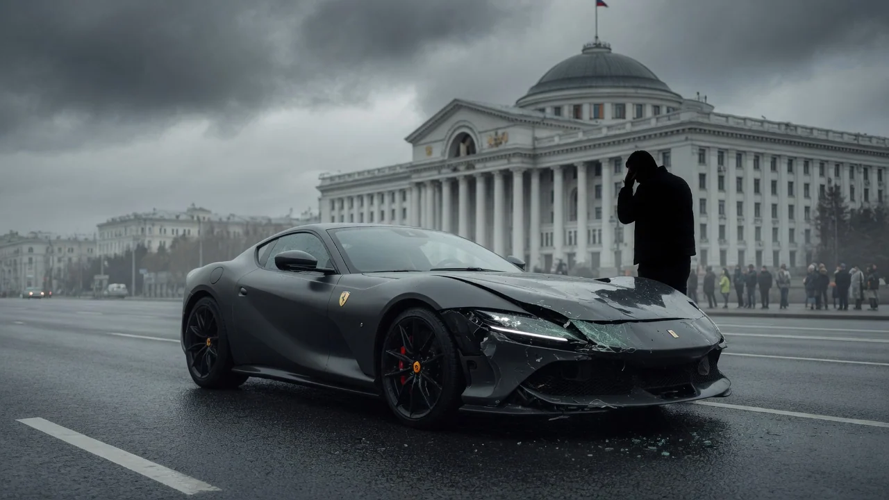 Водитель Ferrari после ДТП у Дома правительства оказался без ОСАГО