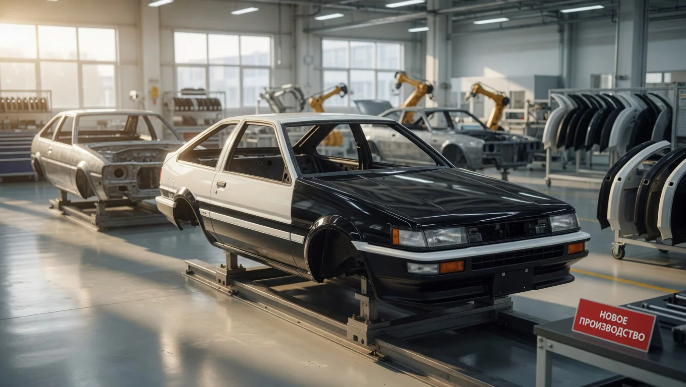 В Китае начали выпускать кузова для Toyota AE86 и других классических авто