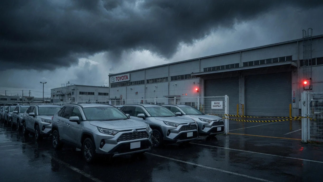 Toyota и Suzuki приостановят работу 18 заводов в Японии из-за тайфуна