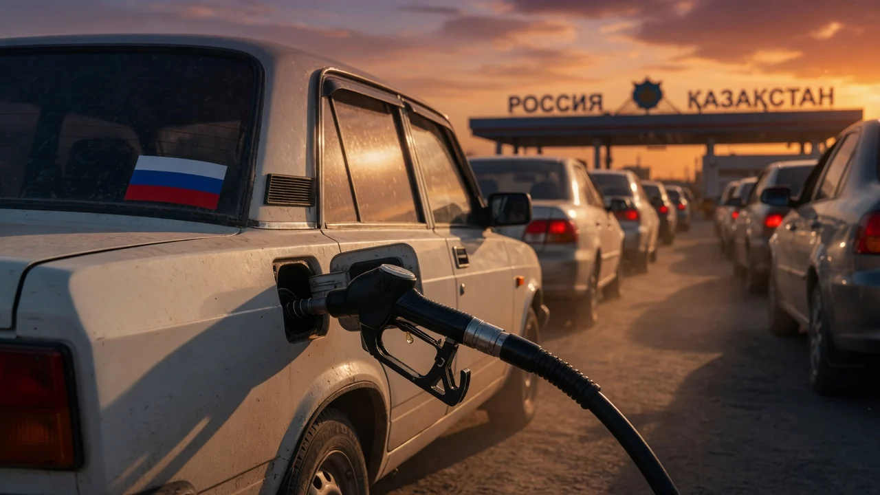 Россияне едут в Казахстан за дешевым бензином из-за разницы цен