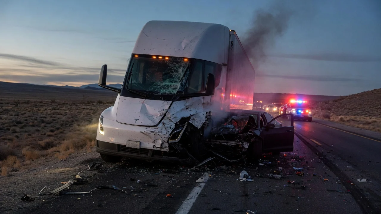 Tesla Semi попал в смертельное ДТП в Неваде: погибли два человека