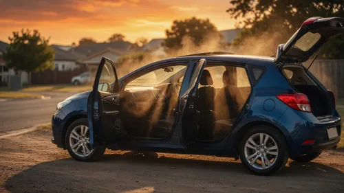Простой способ быстрее выгнать жару из салона автомобиля